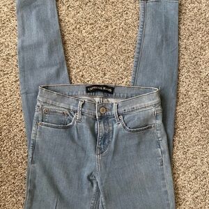 Express Women's Light Blue Skinny Jeans